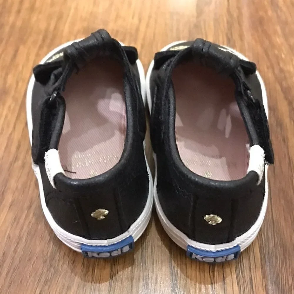 Kate Spade keds cat leather crib shoes sz 2